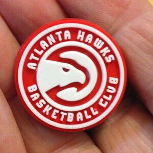 Atlanta Hawks Basketball Club, Sports Shoe Charm for CROCS *2/$8! 3/$10!